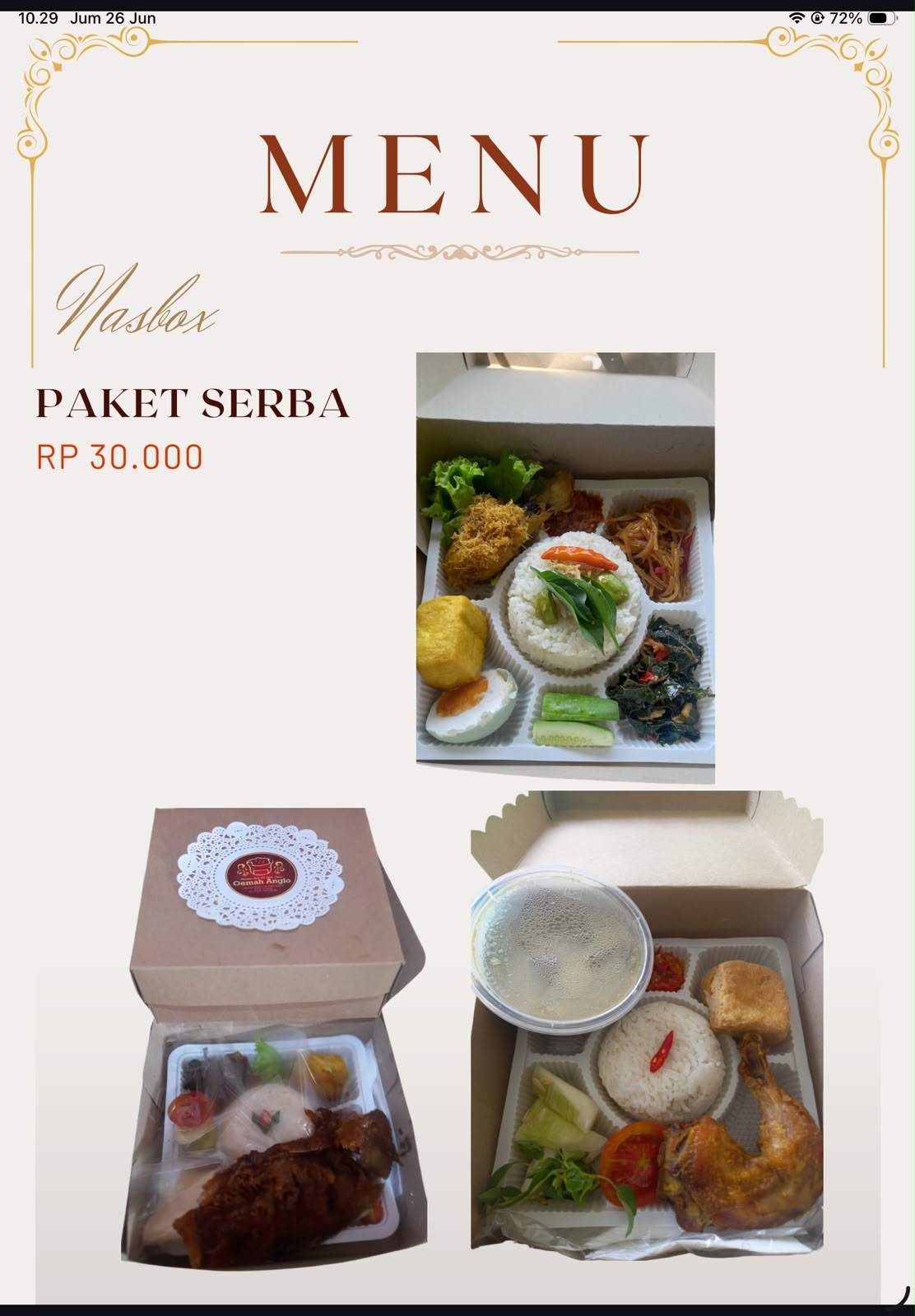 Paket Nasi Box Besar